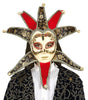 GP20511 – Karneval Mystischer Narr Rot Gold – Farbe: Mehrfarbig