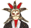 GP20511 – Karneval Mystischer Narr Rot Gold – Farbe: Mehrfarbig