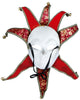 GP20512 – Karneval Jester Maske Venezianisch Rot – Farbe: Mehrfarbig