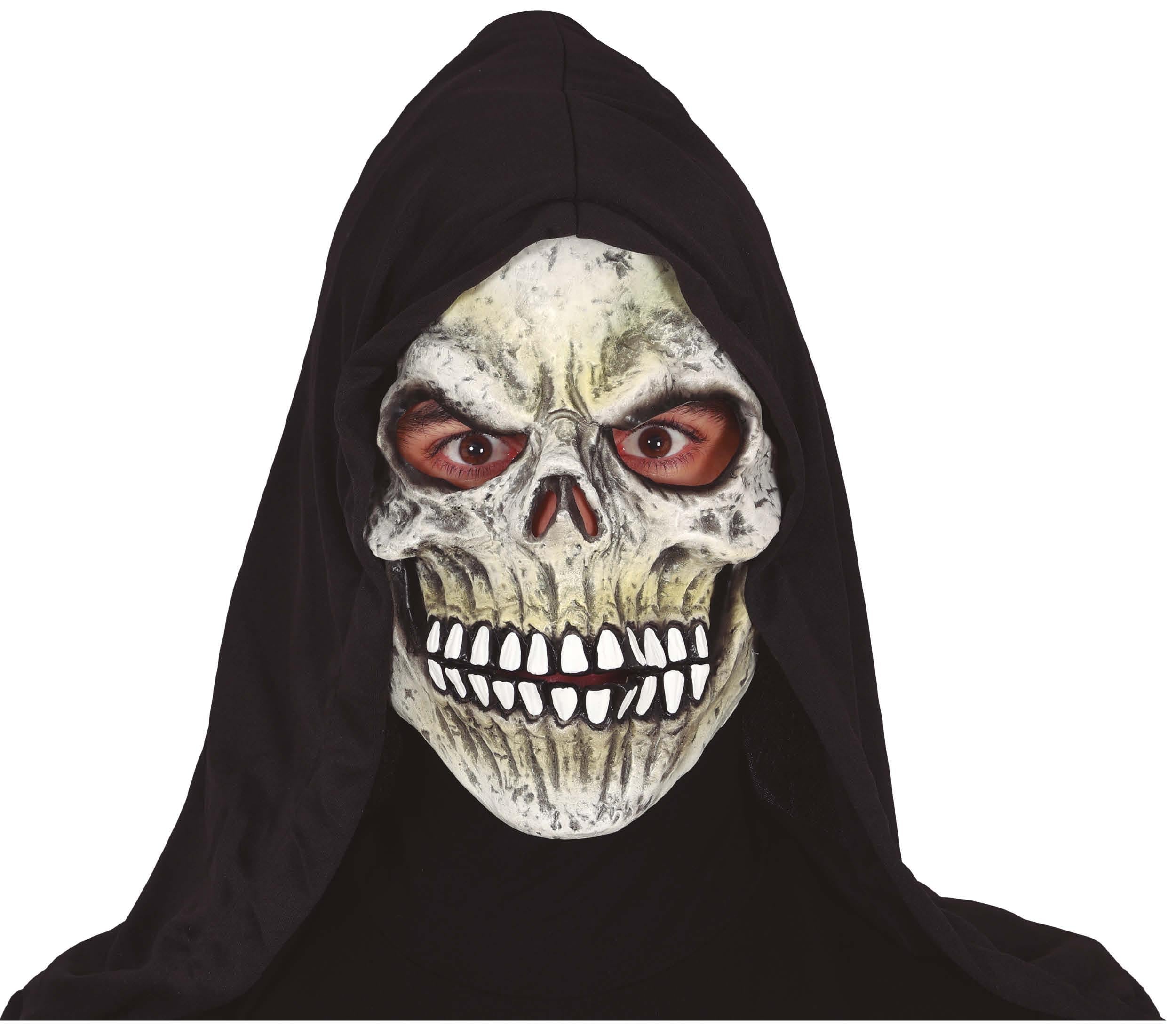 GP20517 – Skelett Totenkopf Horror Maske Halloween – Farbe: Grau
