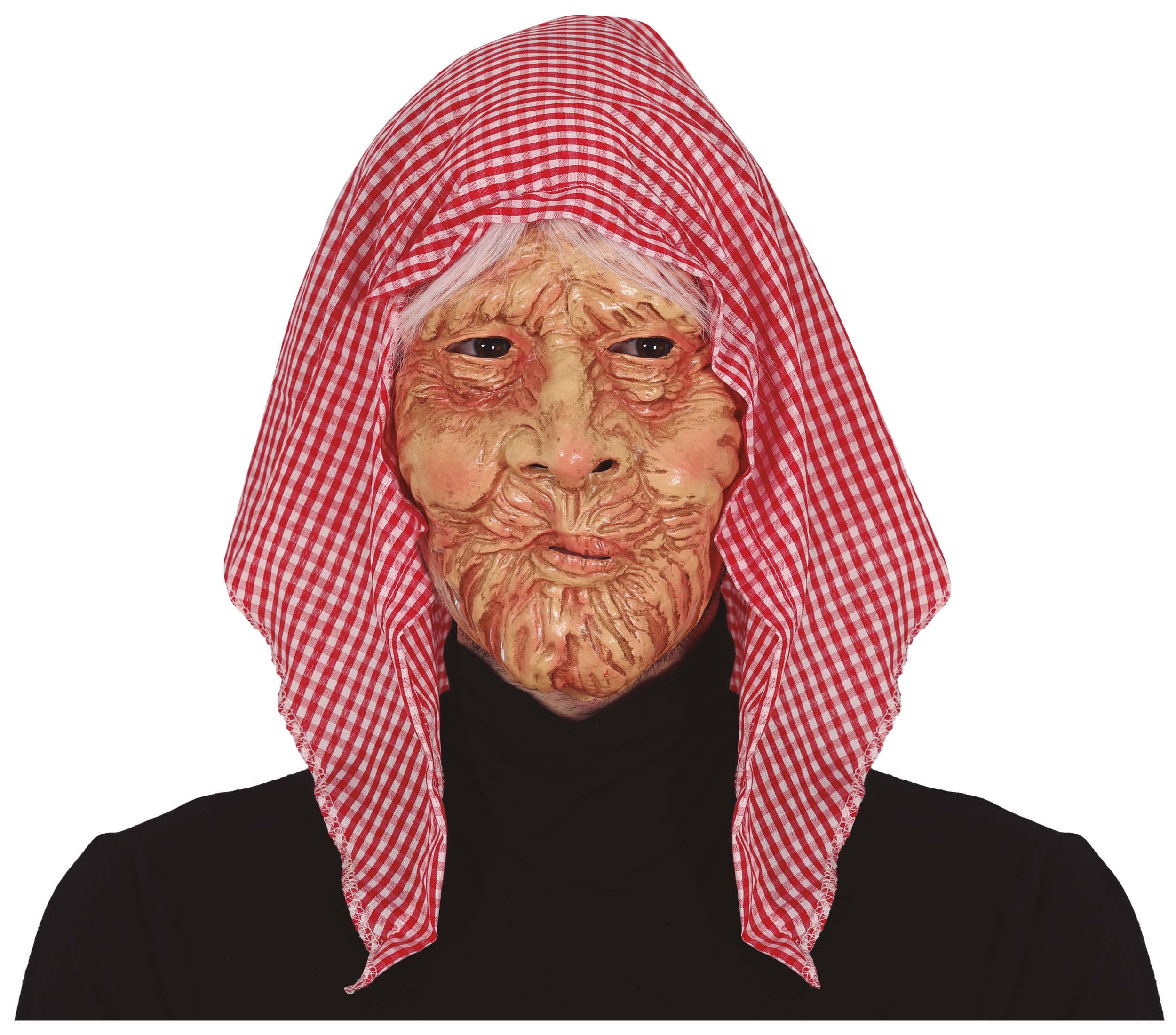 GP20520 – Hexe Omas Maske Karneval Kostüm – Farbe: Rot