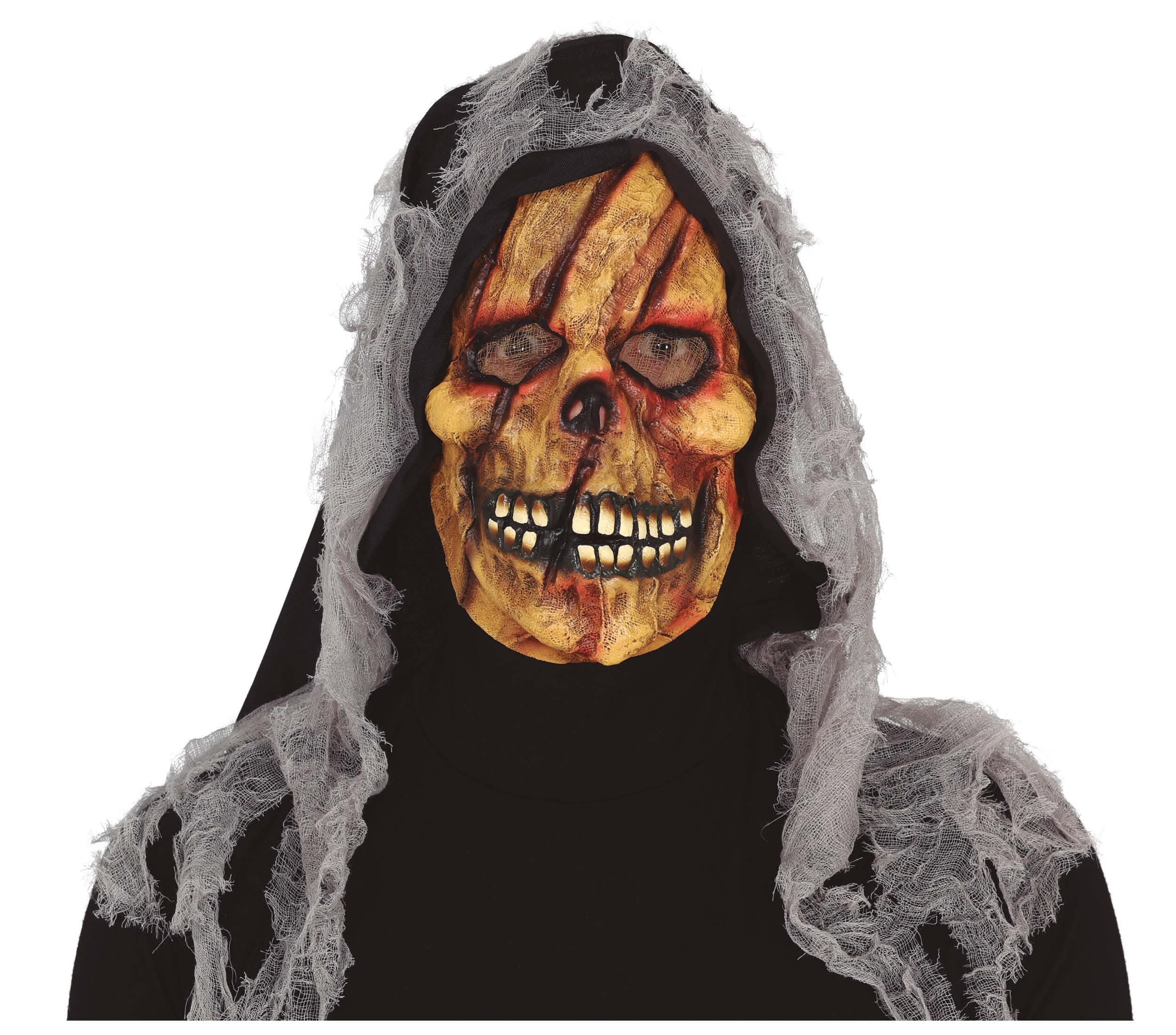 GP20521 – Skelett Schädel Halloween Maske Gruselig – Farbe: Braun