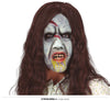 GP20525 – Halloween Spuk Maske Mit Unheimlichen Haaren – Farbe: Braun