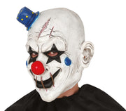 Latex Horrorclown Maske für Erwachsene mit Hut, Bild 1