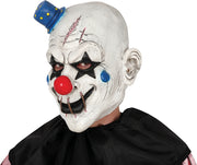 Latex Horrorclown Maske für Erwachsene mit Hut, Bild 2
