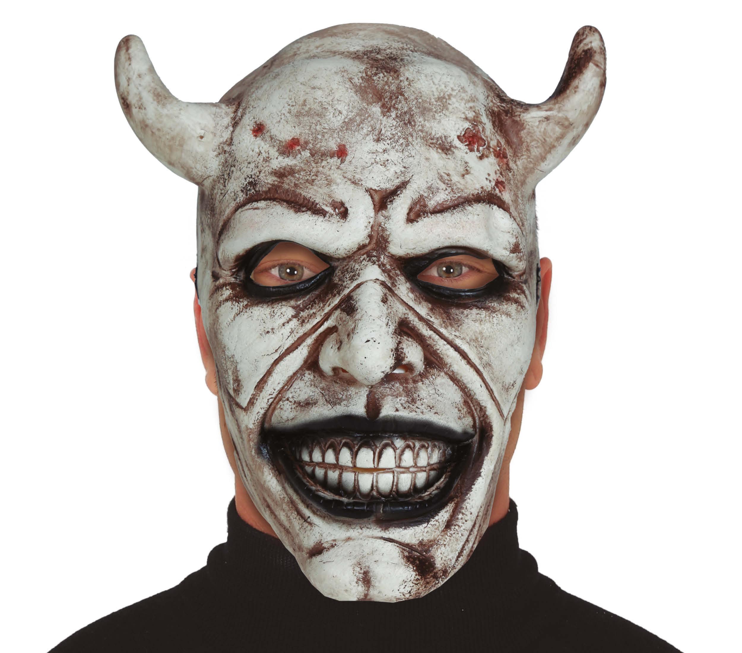 GP20546 – Dämon Maske Halloween Horror Gesicht – Größe: Standard