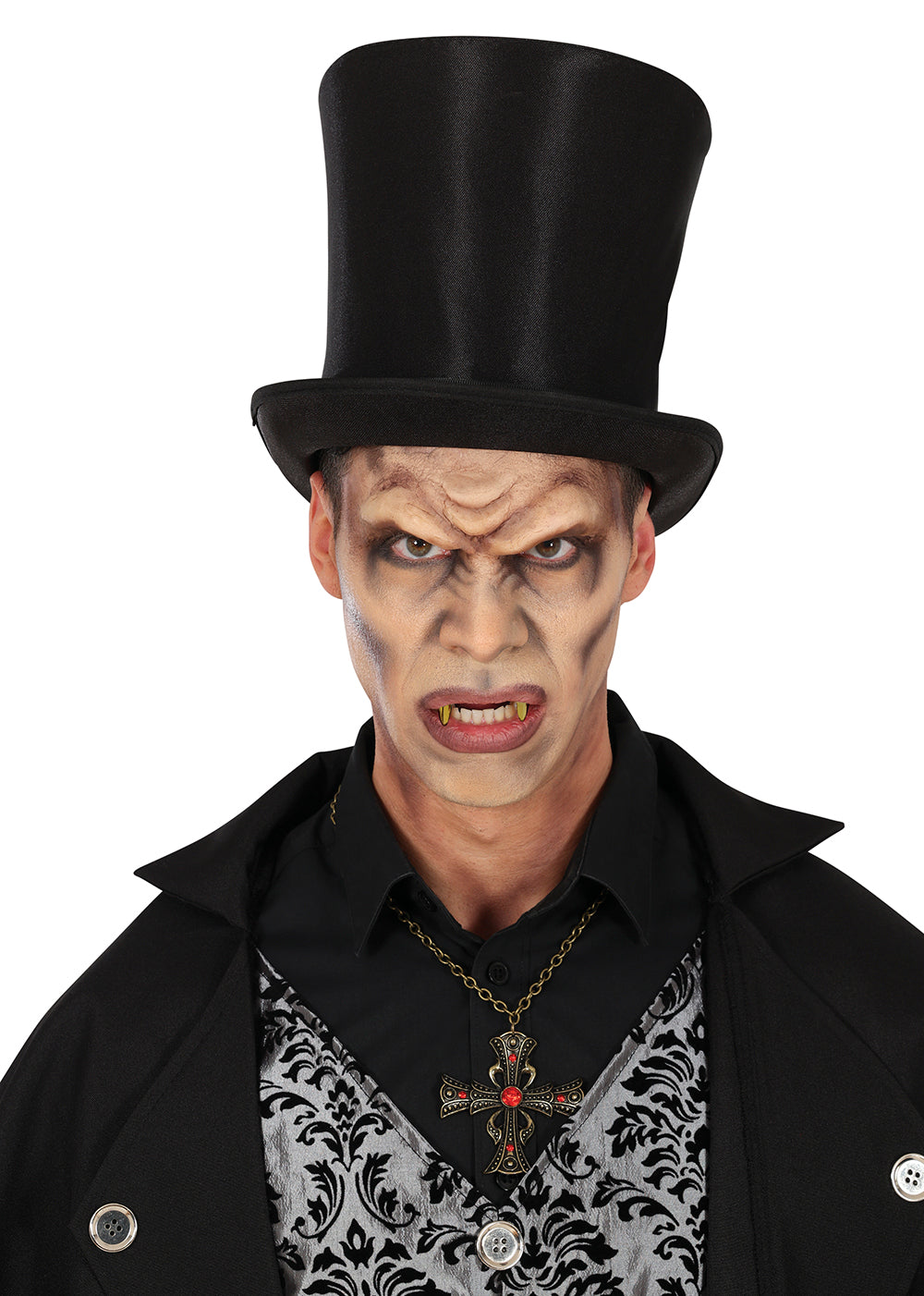 GP20902 – Vampir Zähne Halloween Accessoire – Farbe: Gold, Silber