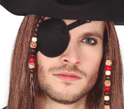 Piraten Augenklappe für Erwachsene schwarz, Bild 2