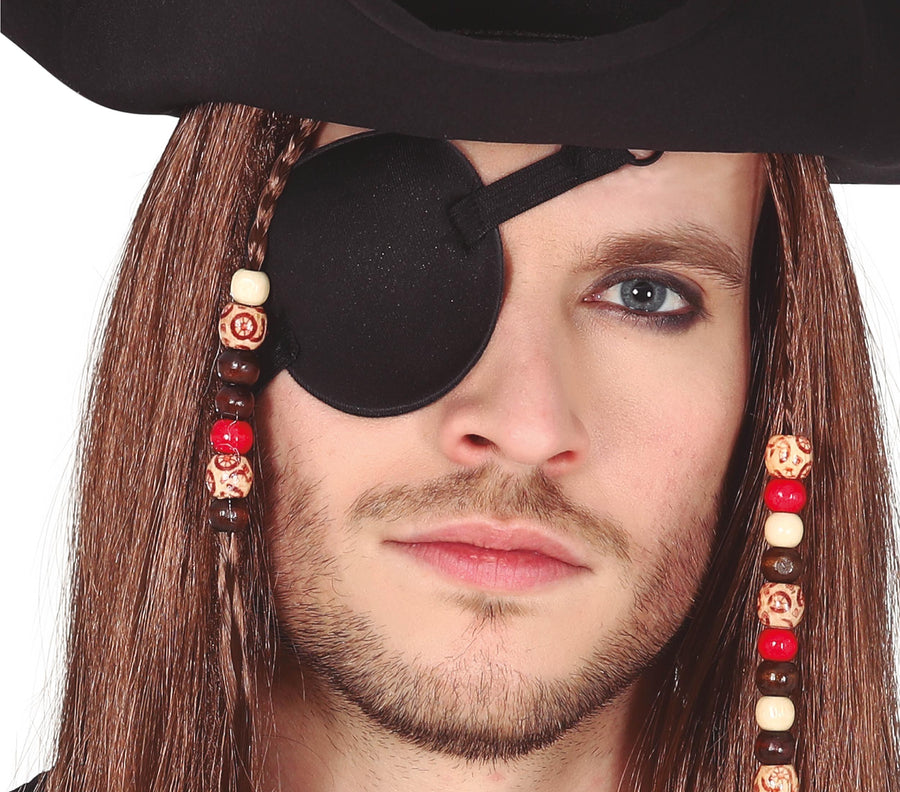 GP16952 – Piraten Augenklappe für Erwachsene schwarz – Farbe: Schwarz, Ansicht 2