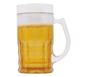 GP16982 – Scherz Bierkrug für Erwachsene 400 ml 15 cm – Farbe: Gelb, Ansicht 2