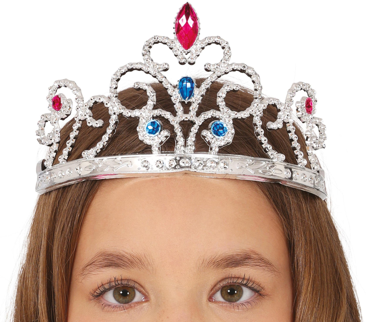GP23001 – Prinzessin Krone Diadem Edelsteine – Farbe: Silber