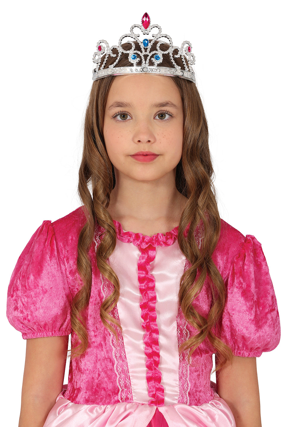 GP23001 – Prinzessin Krone Diadem Edelsteine – Farbe: Silber