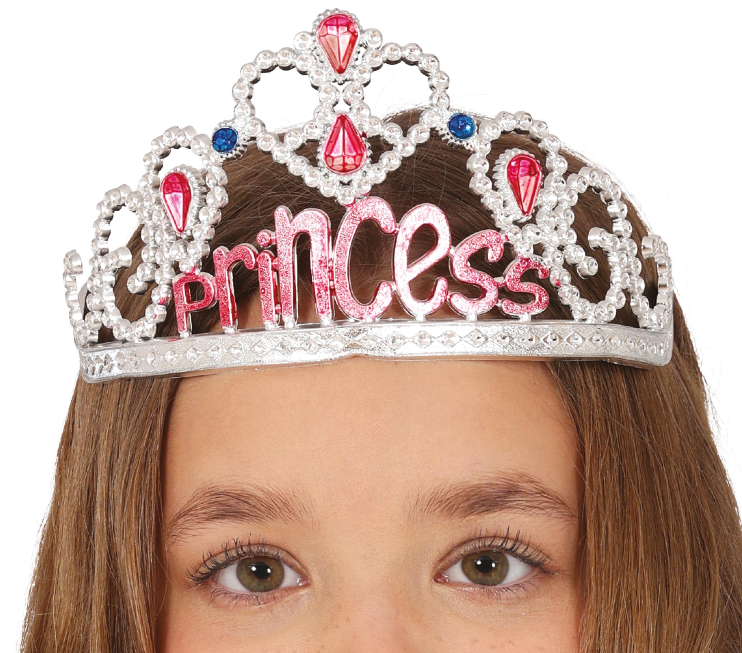 GP23002 – Prinzessin Diadem Glitzer Krone Magisch – Farbe: Silber