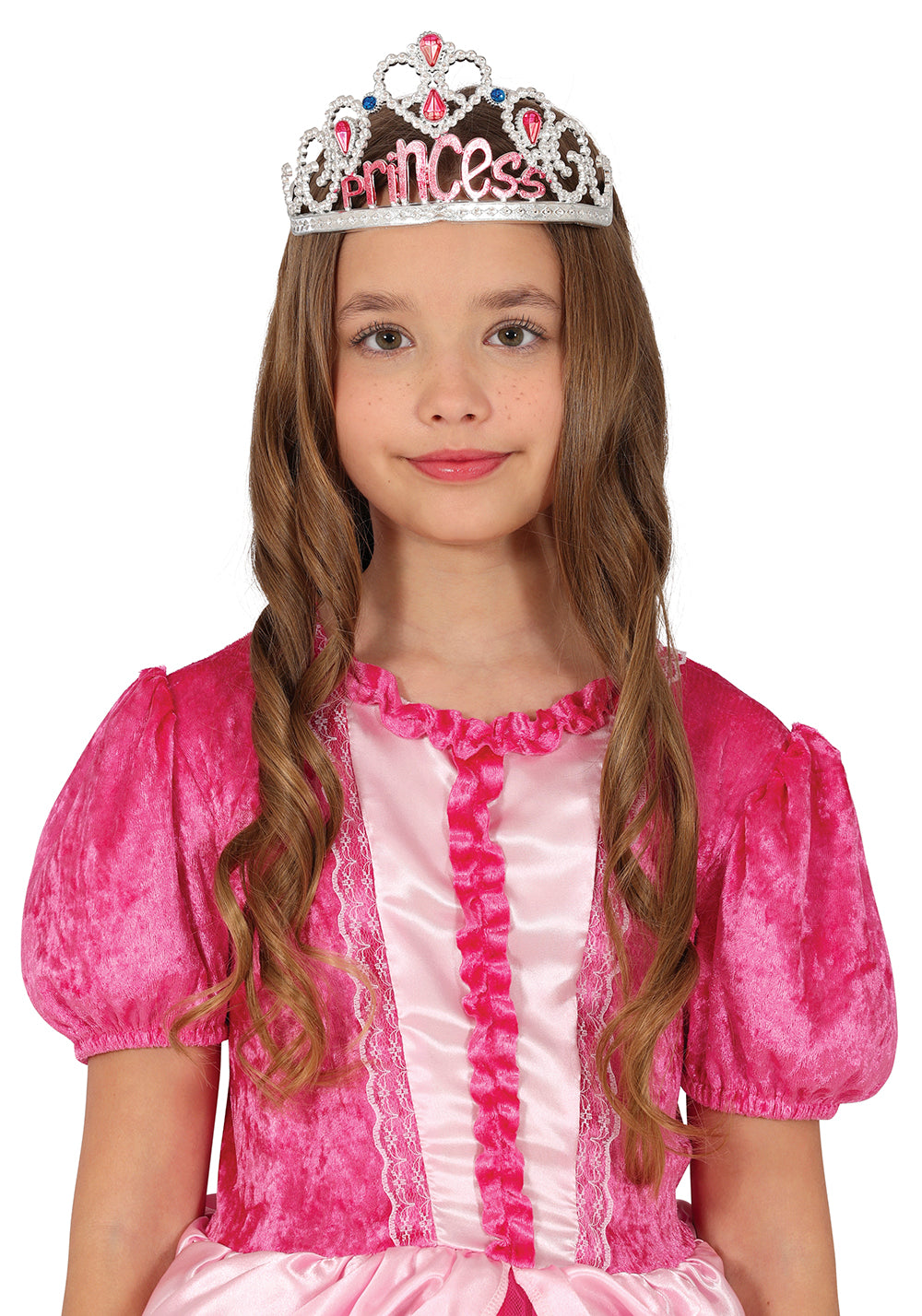 GP23002 – Prinzessin Diadem Glitzer Krone Magisch – Farbe: Silber