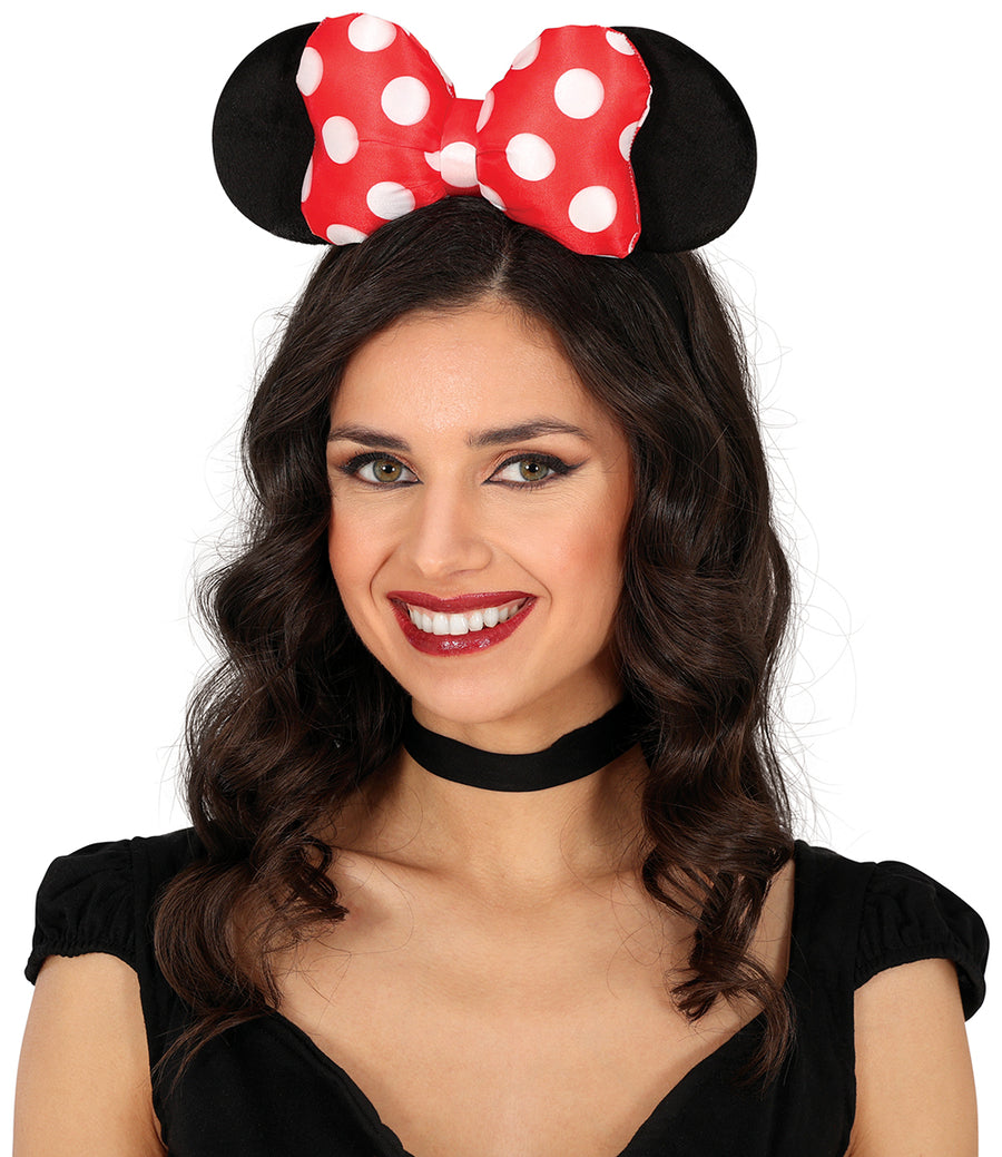GP23010 – Maus Karneval Haarreif Stilvoll – Farbe: Schwarz, Ansicht 2