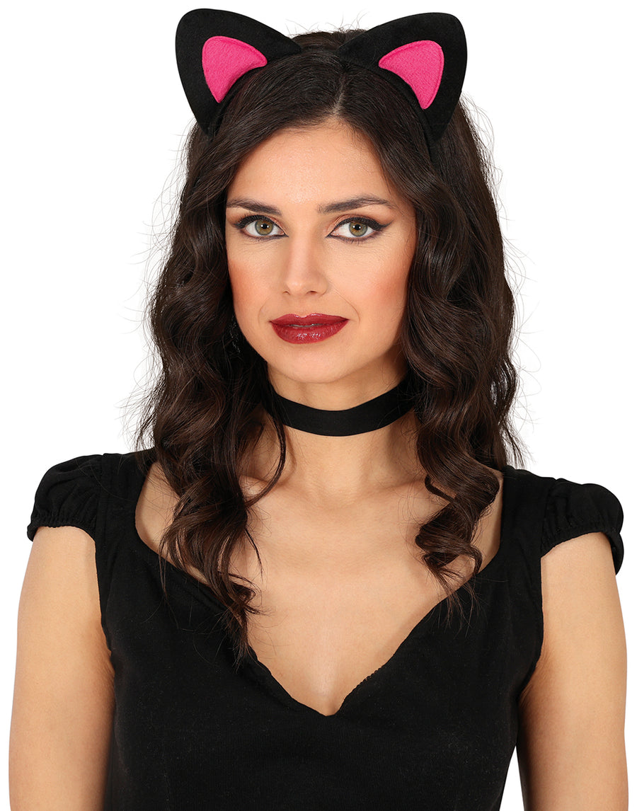 GP23012 – Katze Fledermaus Haarreif Karneval – Farbe: Schwarz, Ansicht 2