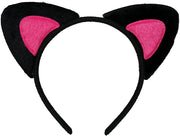 Katzenohren Haarreif für Damen schwarz pink, Bild 3