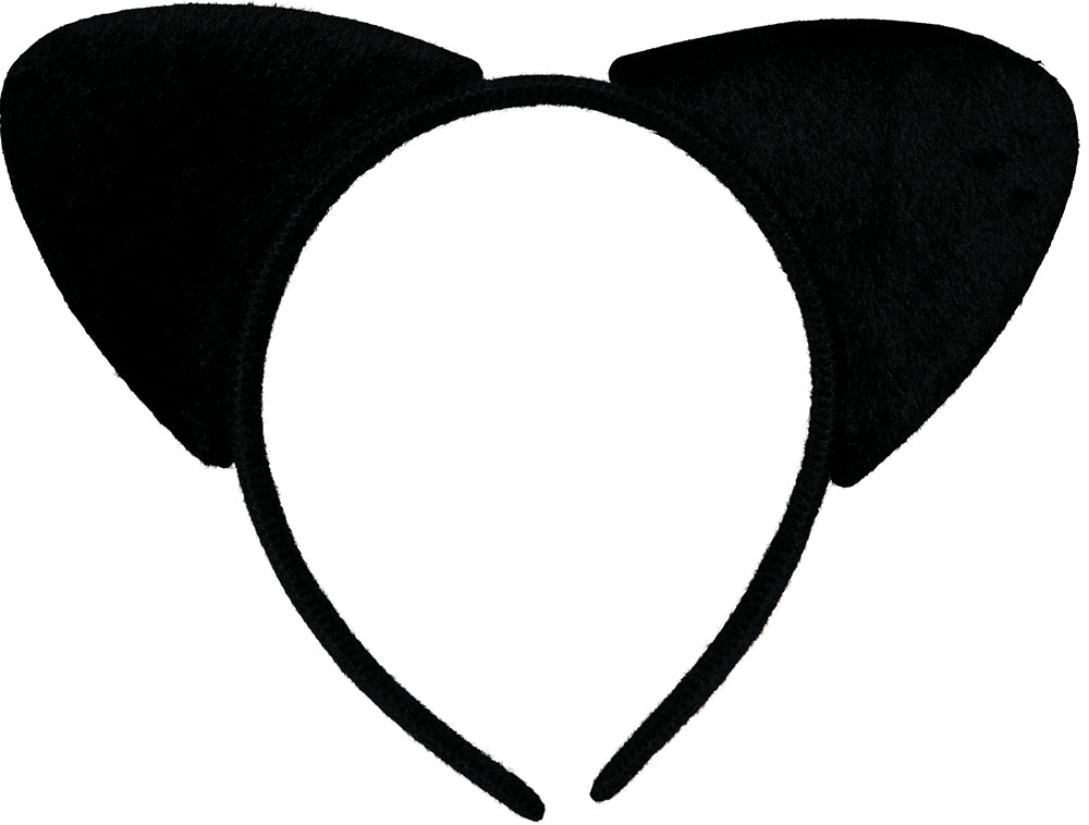 GP23013 – Katze Fledermaus Haarreif Schwarz Eleganz – Farbe: Schwarz