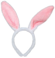 Hasenohren Haarreif für Damen weiß rosa, Bild 3