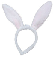 Hasenohren Haarreif für Damen weiß rosa, Bild 4