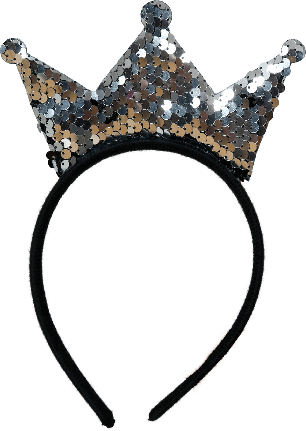 GP23016 – Prinzessin Krone Silber Haarreif Glänzende – Farbe: Silber