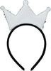 GP23016 – Prinzessin Krone Silber Haarreif Glänzende – Farbe: Silber