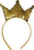 GP23017 – Prinzessin Haarreif Gold Krone Erwachsene – Farbe: Gold