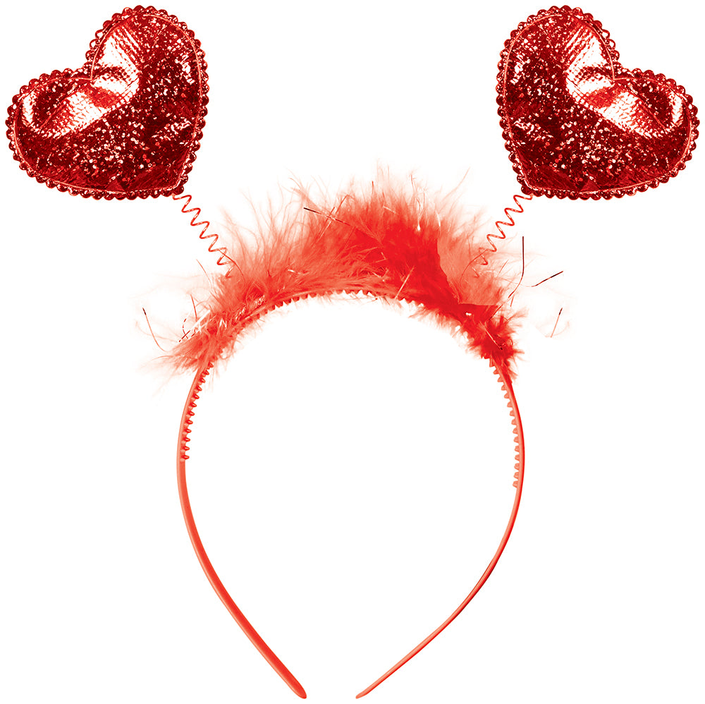 GP23018 – Herz Karneval Stirnband Funken Tiere – Farbe: Rot