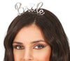 GP23020 – Braut Haarreif Glanzvoller Diadem Look – Farbe: Silber