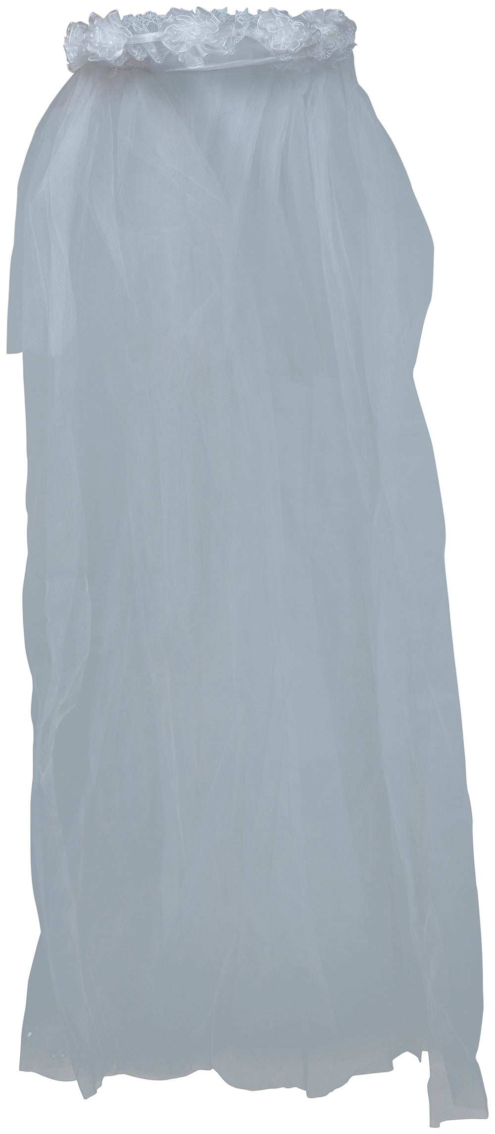 GP23022 – Braut Blumenschleier Hochzeit Floral Kranz – Farbe: Weiß