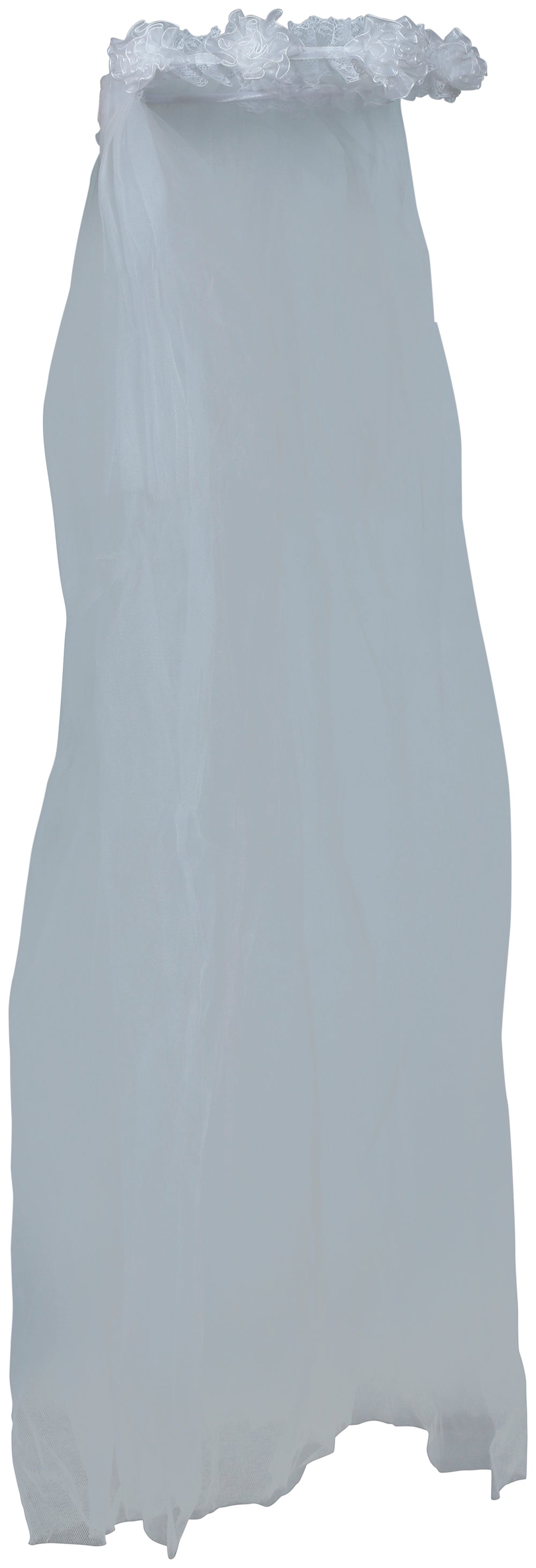 GP23022 – Braut Blumenschleier Hochzeit Floral Kranz – Farbe: Weiß