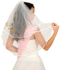 GP23023 – Junggesellenabschied Brautschleier 70 cm Hochzeit – Farbe: Weiß