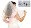 GP23023 – Junggesellenabschied Brautschleier 70 cm Hochzeit – Farbe: Weiß