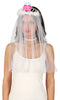 GP23024 – Junggesellenabschied Glamour Schleier Diadem – Farbe: Weiß