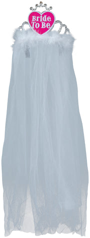 Brautschleier für Damen mit Herz Haarreif, Bild 3