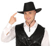 GP23031 – Cowboy Paillettenhut Schwarz Karneval – Farbe: Schwarz, Silber, Gold, Pink, Rot