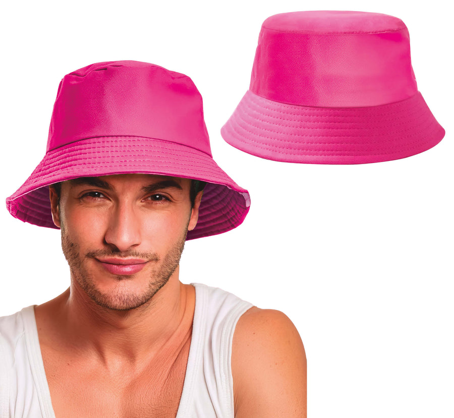 Fischerhut für Erwachsene neonpink Bucket Hat