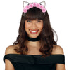 GP23047 – Katzenohren Blumen Haarreif Karneval – Farbe: Silber