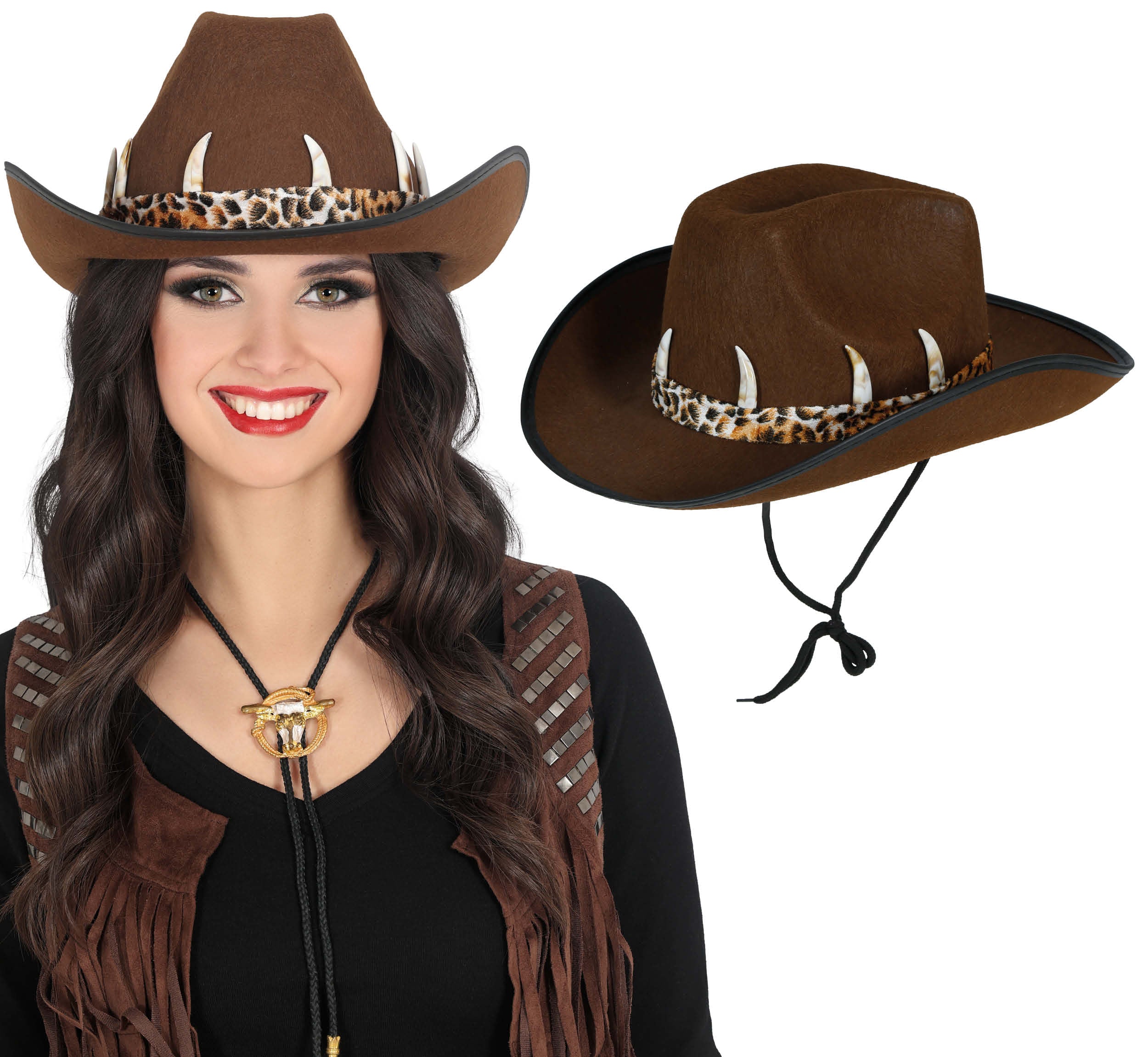 GP23058 – Cowboyhut Abenteuer Outback Western – Farbe: Braun