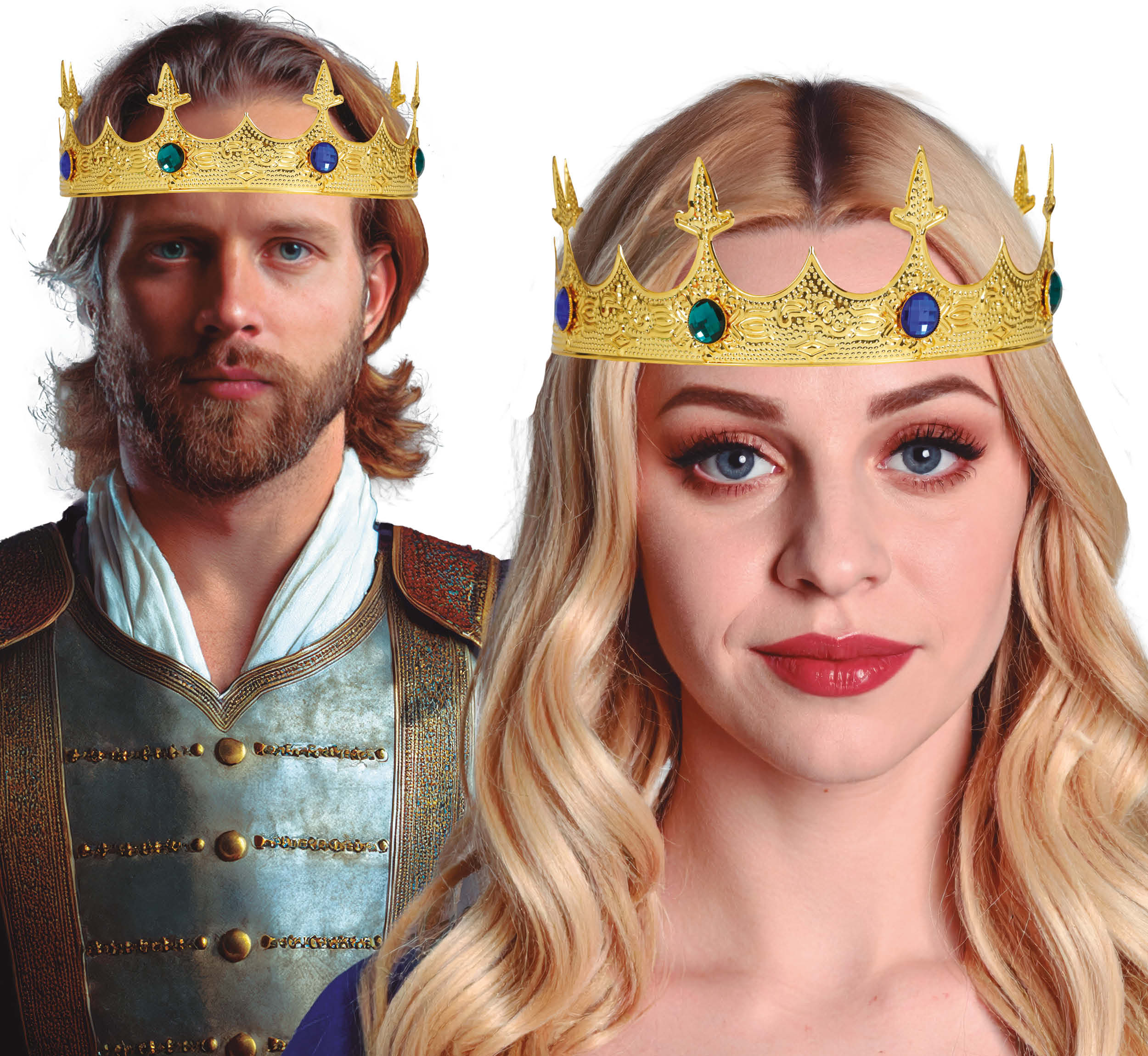 GP23071 – Mittelalterliche Königskrone Prinzessin – Farbe: Gold