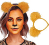 GP23096 – Löwen Tiara Stirnband Karneval Accessoire – Farbe: Braun
