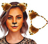 GP23098 – Leopard Karneval Stirnband Katzen – Farbe: Braun