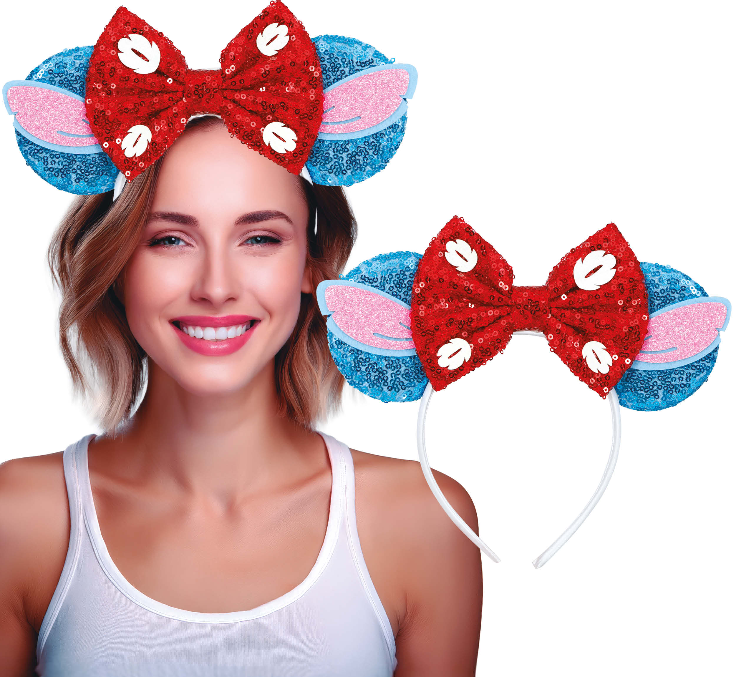 GP23102 – Prinzessin Märchenkönigin Diadem Stirnband – Farbe: Mehrfarbig