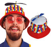 GP23112 – Clown Propellerhut Spaßiger Hut Für – Farbe: Mehrfarbig