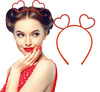 GP23123 – Herz Diadem Kopfschmuck Karneval – Farbe: Rot
