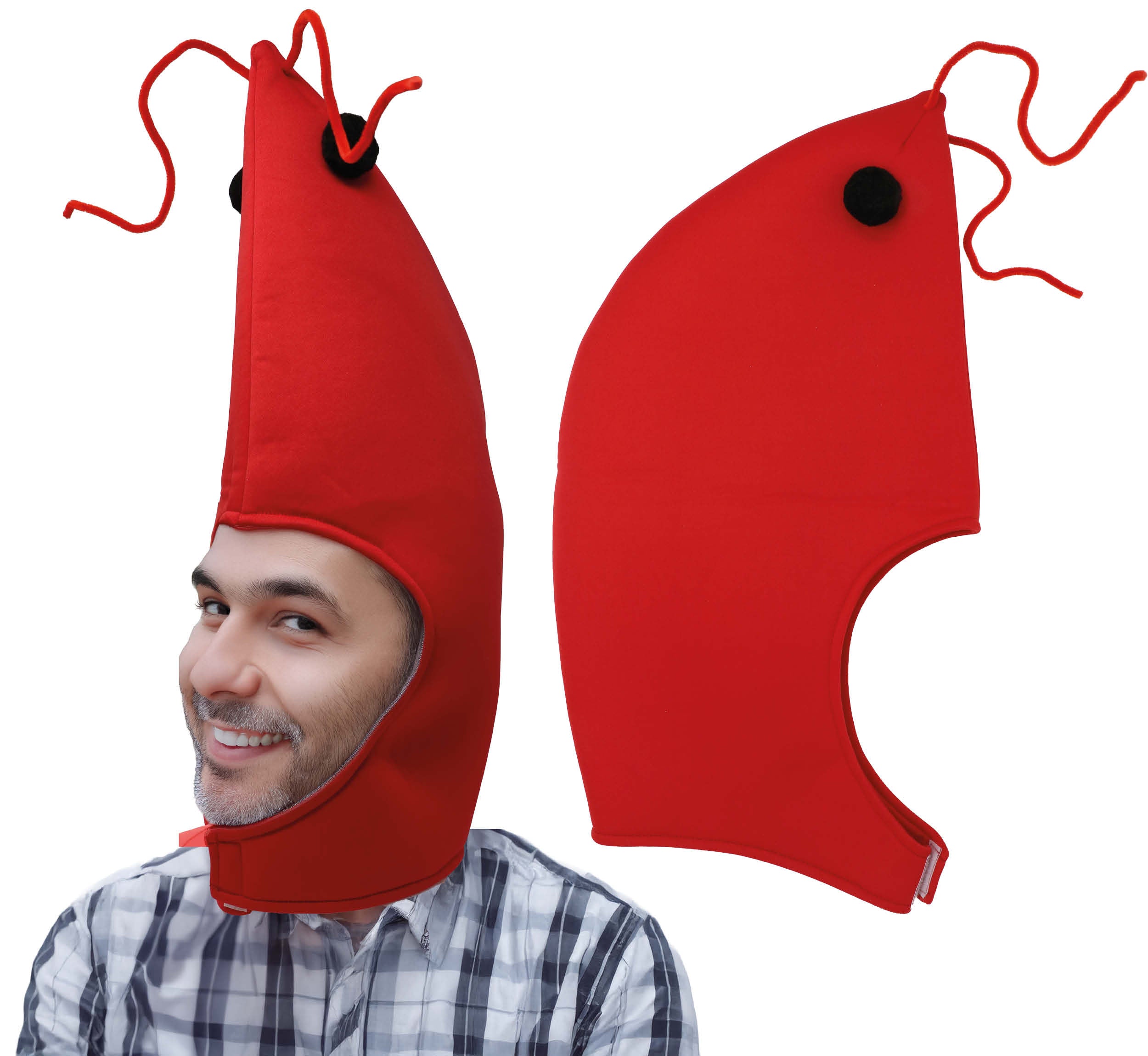 GP23136 – Meeresbewohner Garnelen Hut Rot – Farbe: Rot