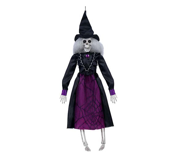 Skelett Hexe Halloween Grusel Deko