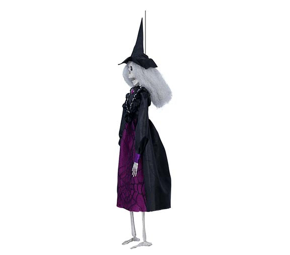 GP24004 – Skelett Hexe Halloween Grusel Deko – Farbe: Schwarz, Ansicht 2