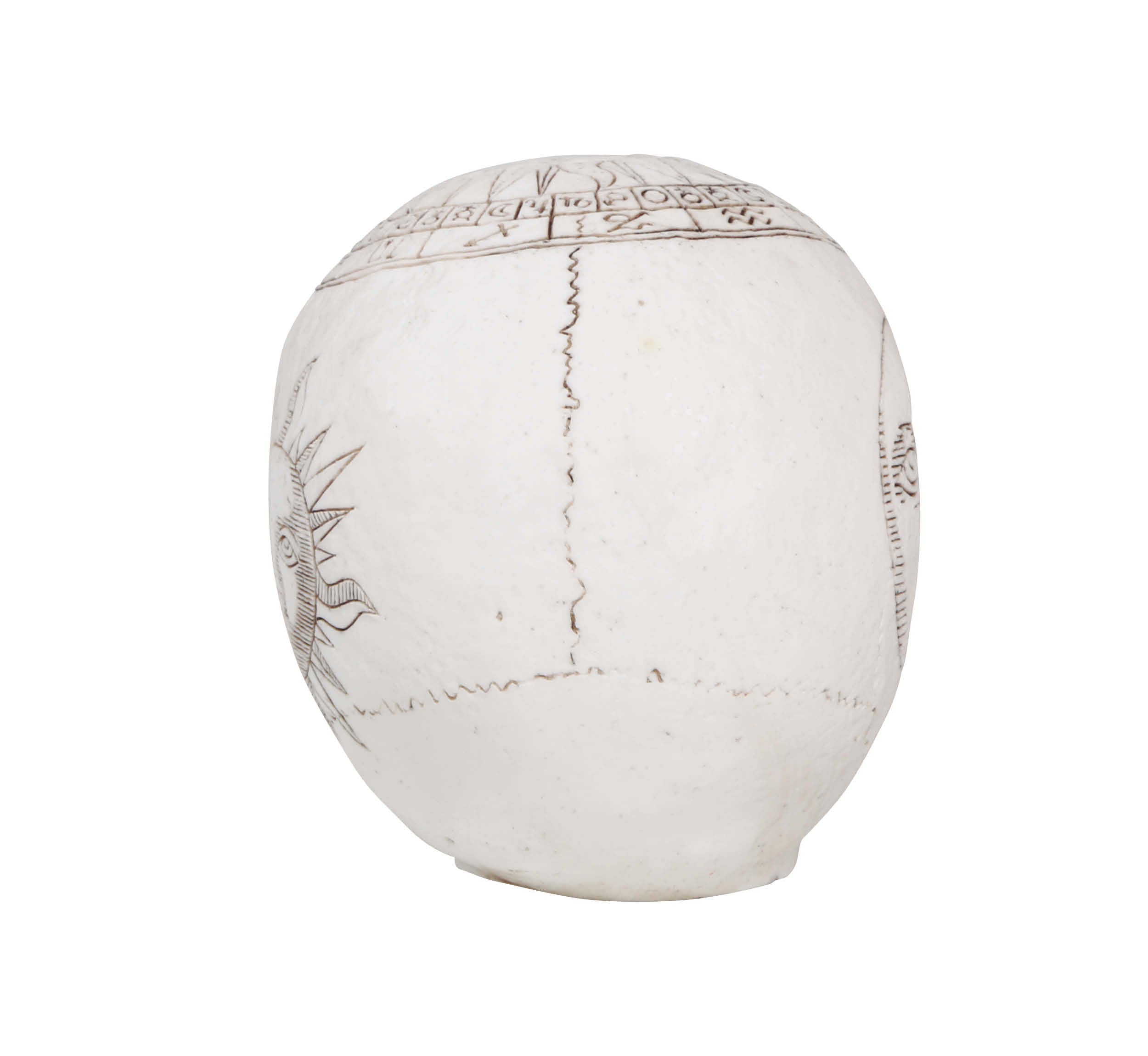 GP24056 – Skelett Schädel Mystisch Dekor – Farbe: Beige