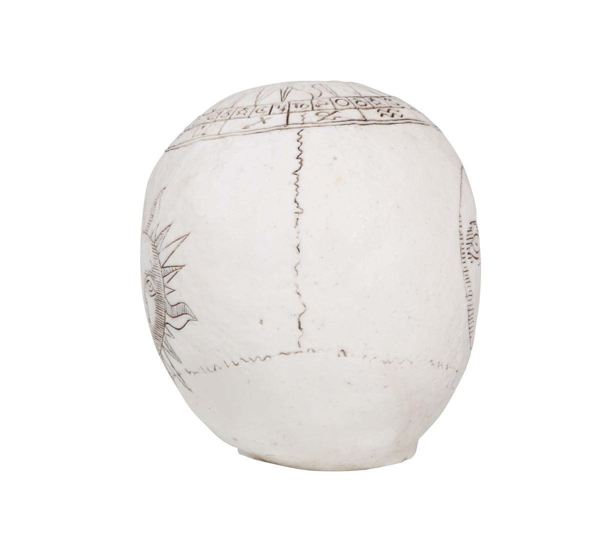 GP24056 – Skelett Schädel Mystisch Dekor – Farbe: Beige